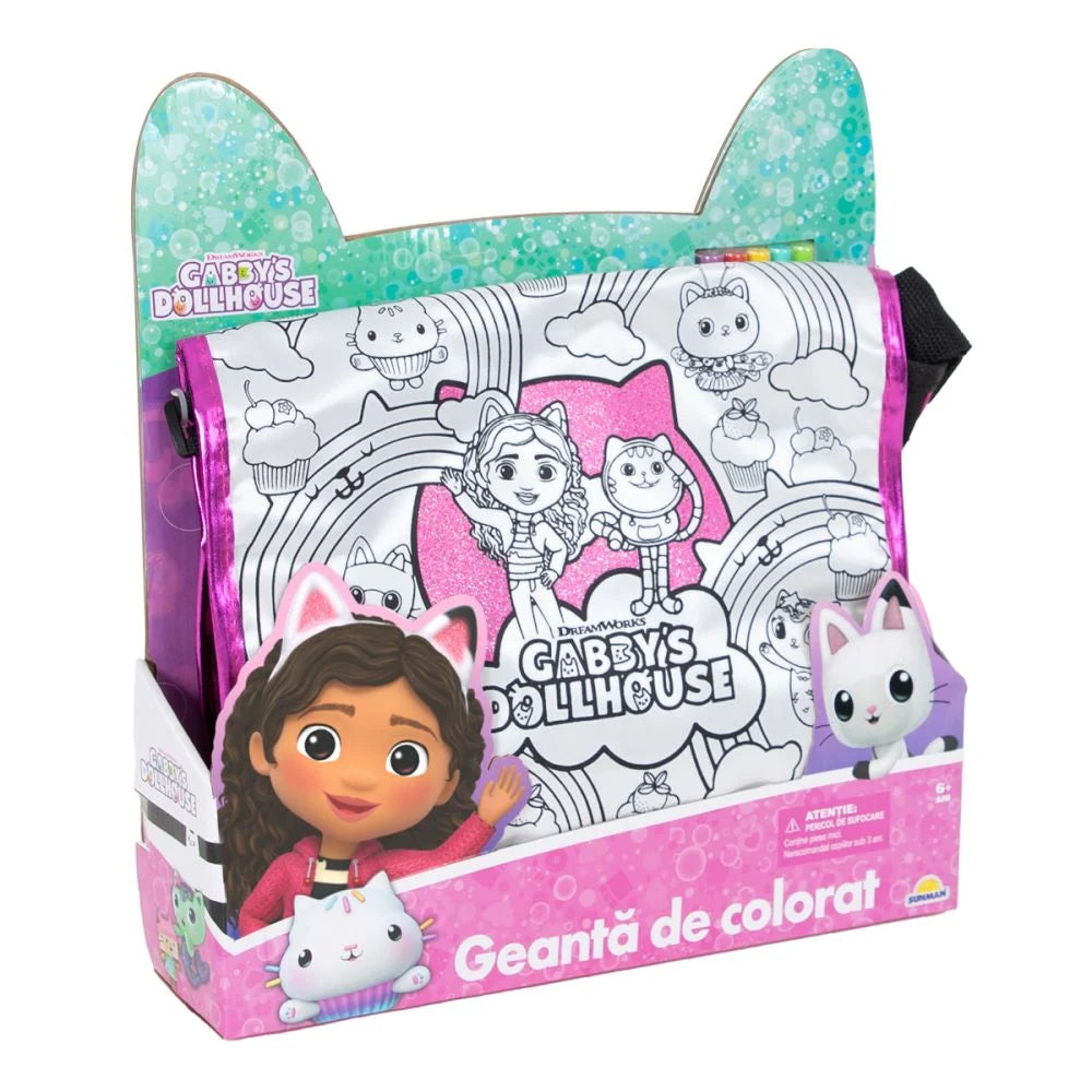 Geanta de colorat Gabbys Dollhouse - Sunman