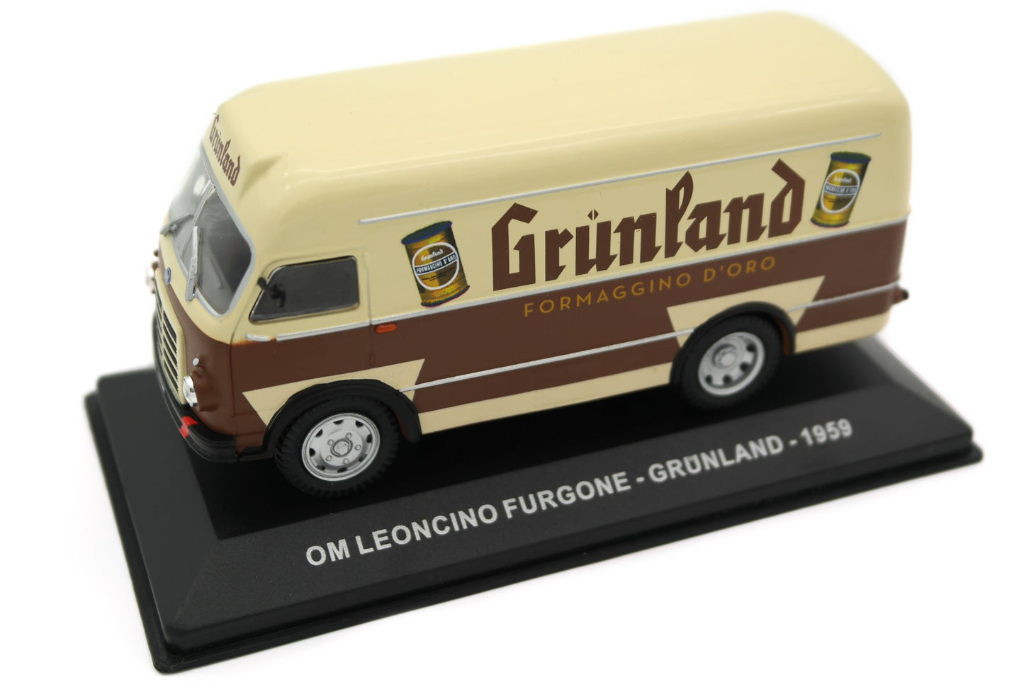 Om Leoncino Furgone - Grunland 1959 cu vitrina plexiglass - 1/43 Altaya