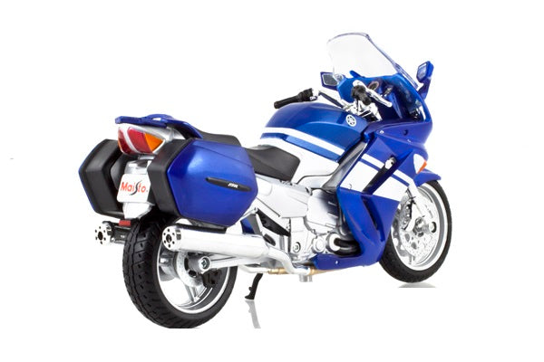 Motocicleta Yamaha 2006 FJR 1300 albastra de asamblat - 1/12 Maisto