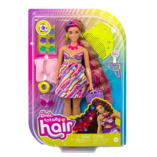 Papusa Barbie satena Totally hair - Mattel