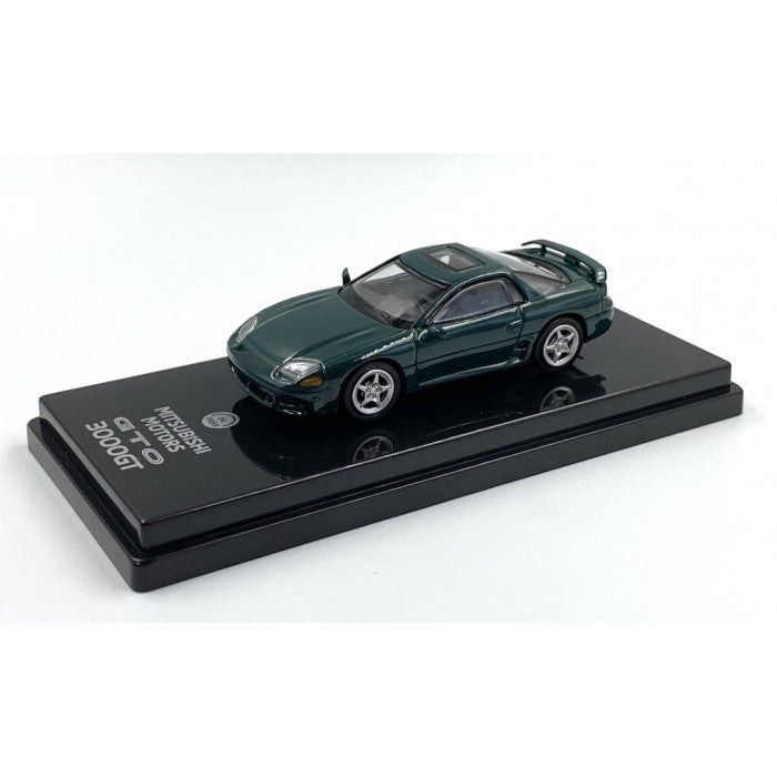 Mitsubishi Gto 3000GT verde cu vitrina plexiglass - 1/64 Paragon