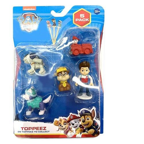 SET 5 Figurine Paw Patrol - Toppeez (pentru pixuri/creioane)