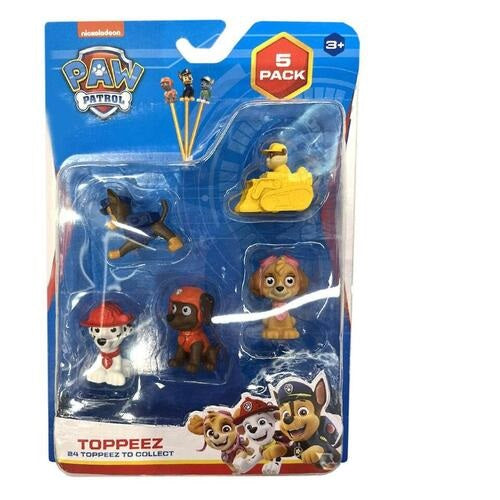 SET 5 Figurine Paw Patrol - Toppeez (pentru pixuri/creioane)