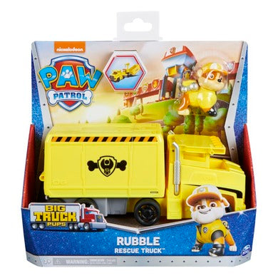 SET Figurina cu vehicul Paw Patrol - Big Truck Pups - RUBBLE