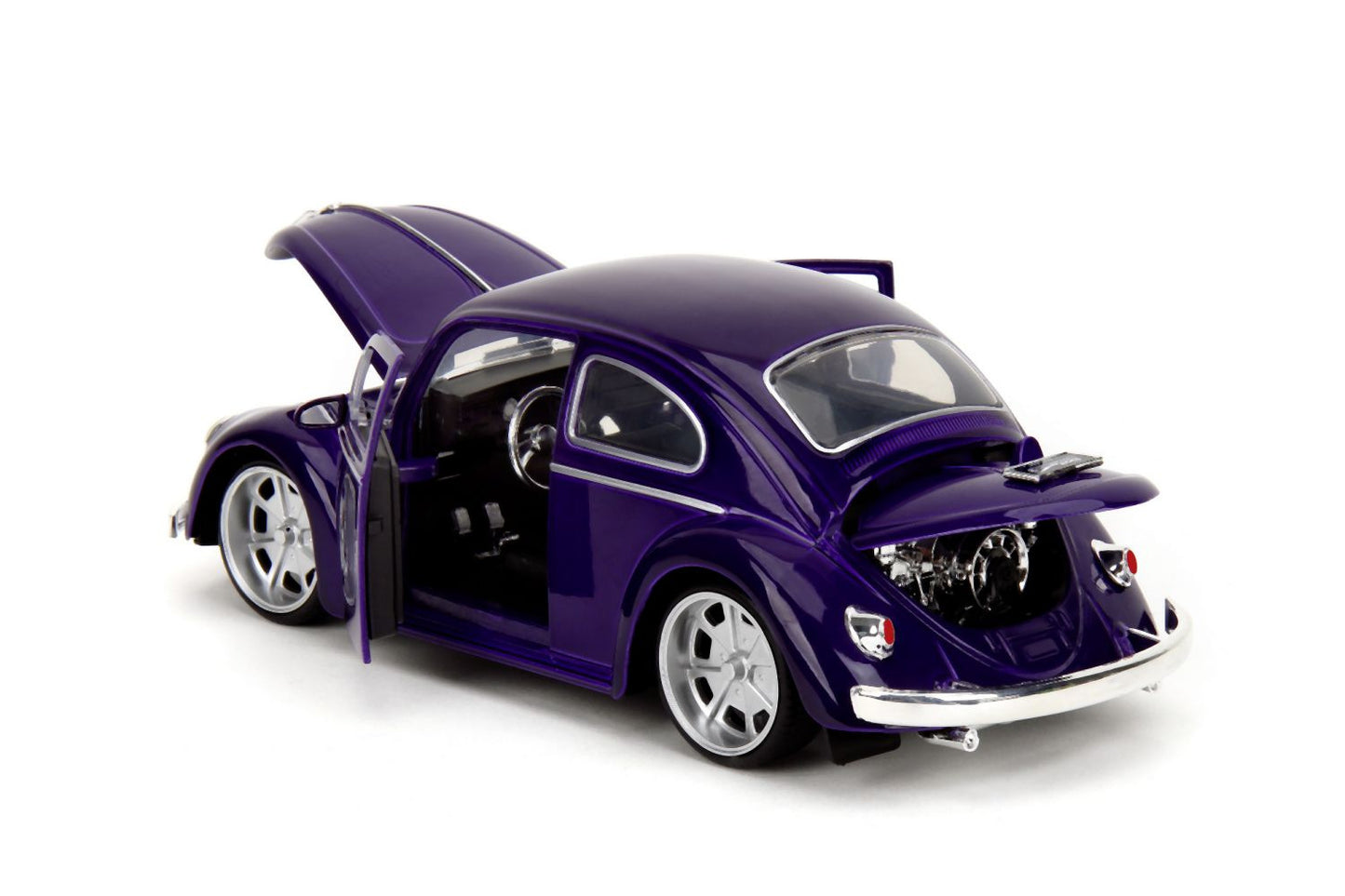 Volkswagen Beetle cu figurina Wednesday - 1/24 Jada