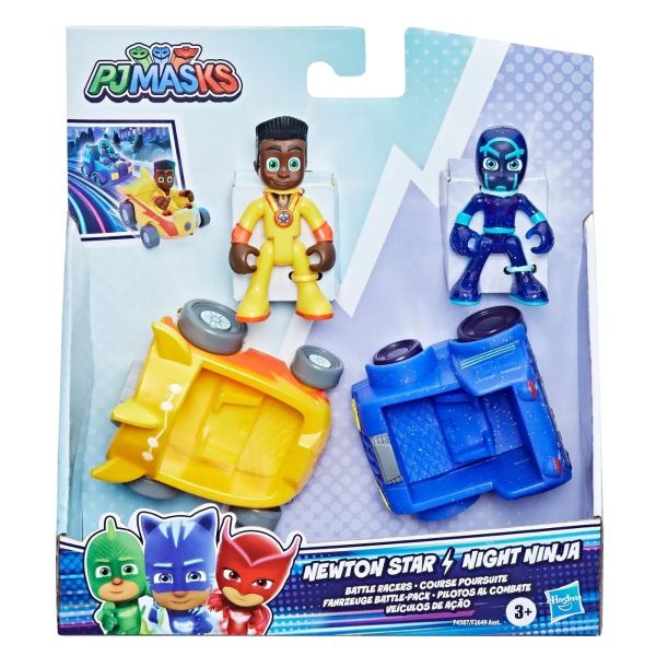 Set 2 figurine Eroi in Pijamale - Newton Star si Night Ninja 5 cm