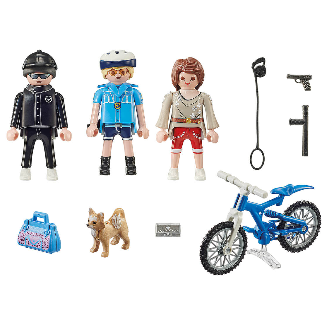 Playmobil City Action Police 70573 - Politist pe bicicleta si hot