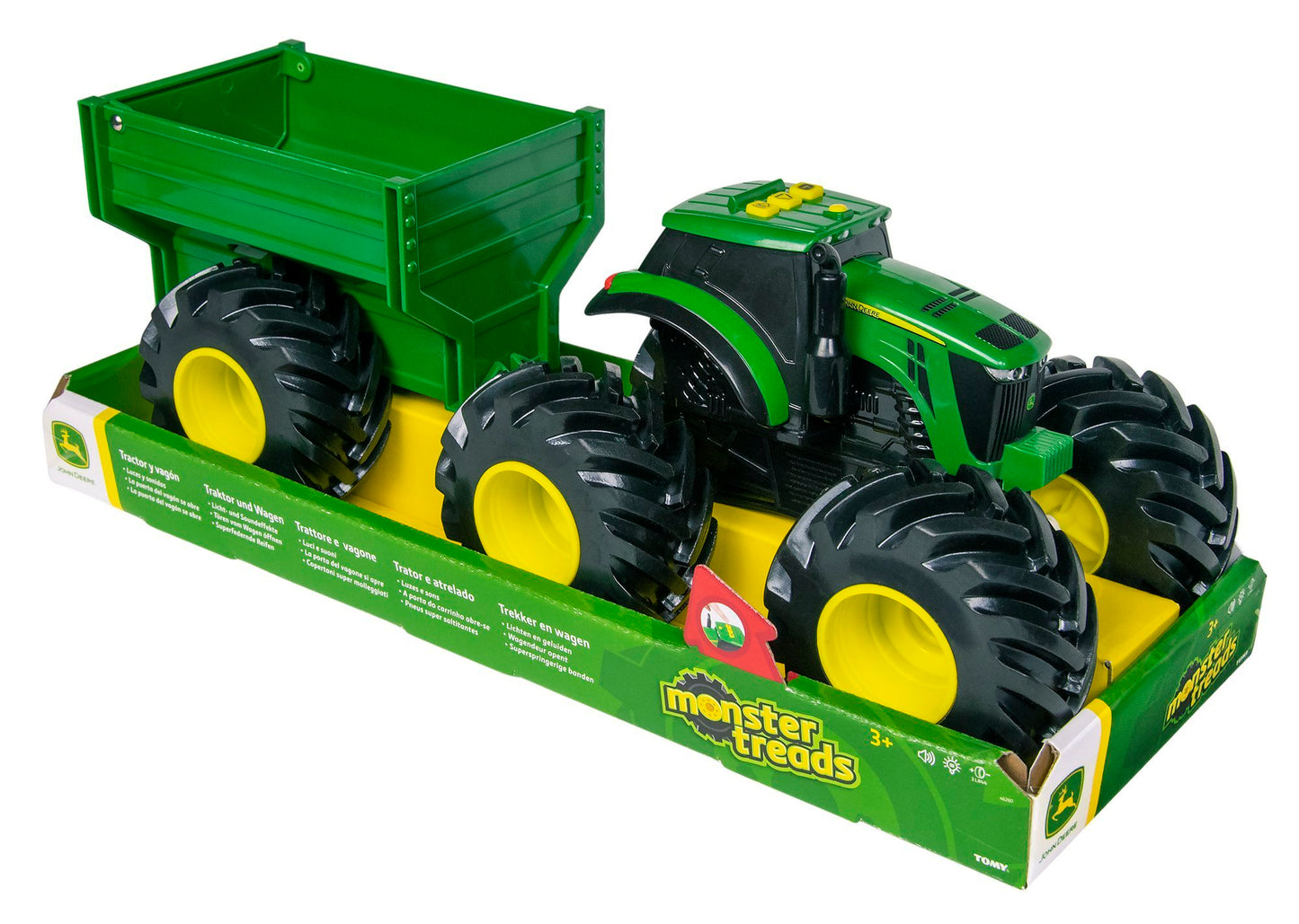 Tractor John Deere- Mega Wheels cu remorca