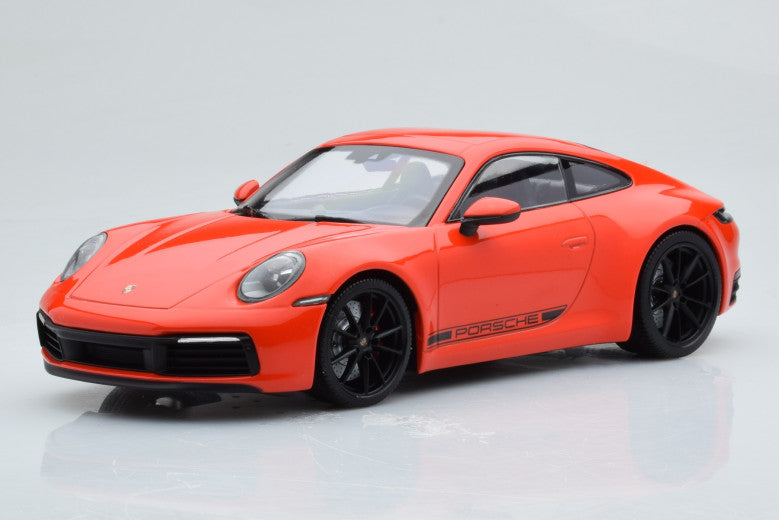 Porsche 911 Carrera 4S 2019 (orange) 1/600 pcs - 1/18 Minichamps