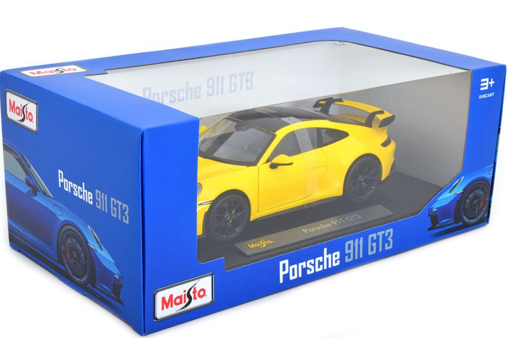 Porsche 911 GT3 galben - 1/18 Maisto