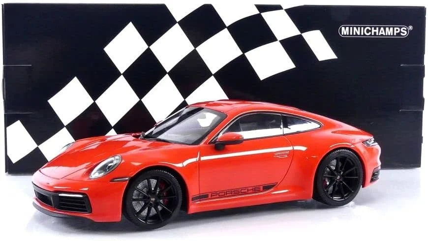 Porsche 911 Carrera 4S 2019 (orange) 1/600 pcs - 1/18 Minichamps