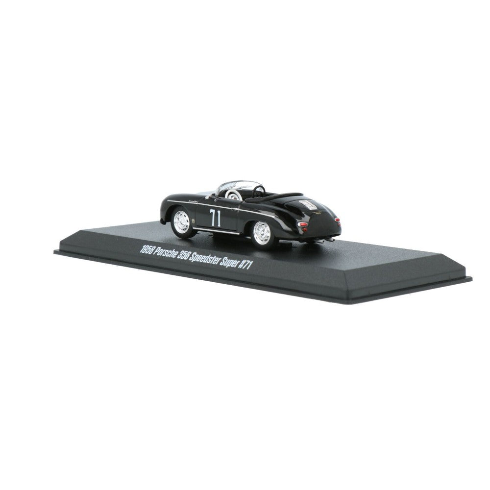 Porsche 356 Speedster Super #71 1958 negru cu vitrina plexiglass - 1/43 Greenlight