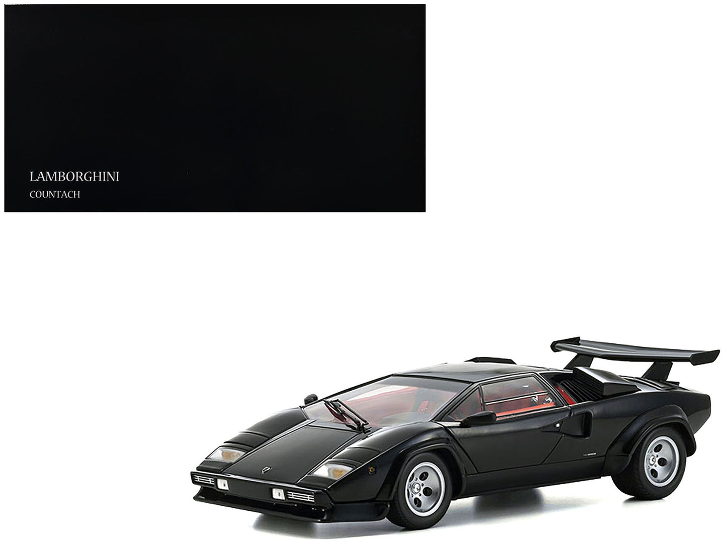 Lamborghini Countach LP 5000 quattrovalvole negru - 1:18 Kyosho