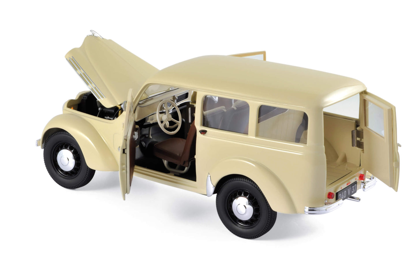 Renault Break 300 kg Juvaquatre 1951 ivory - 1/18 NOREV