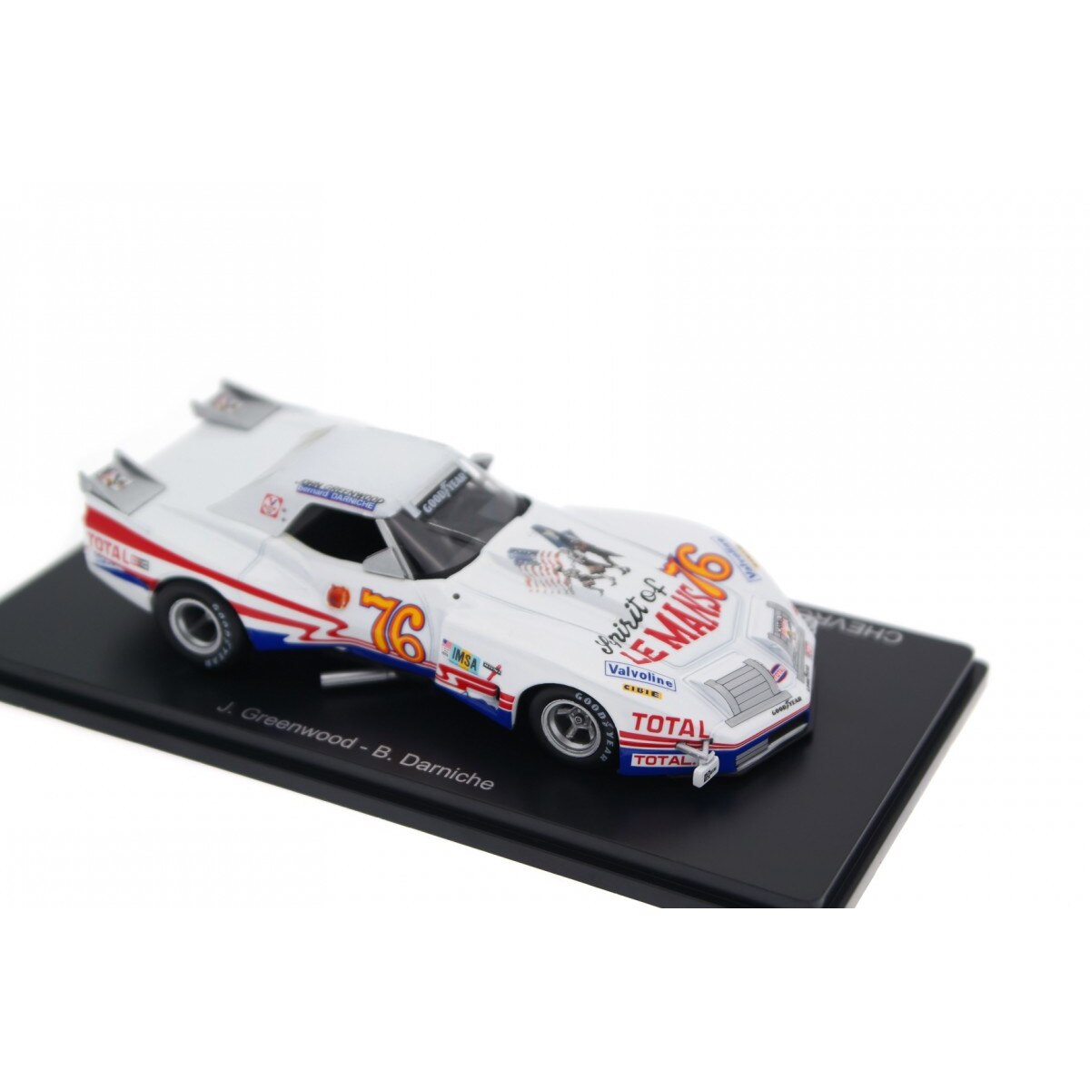 Chevrolet Corvette #Greenwood 007 - Le Mans 1976 cu vitrina plexiglass - 1/43 Spark