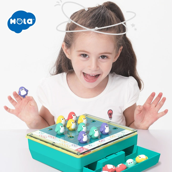 Joc educativ Hola - Puzzle Pinguini