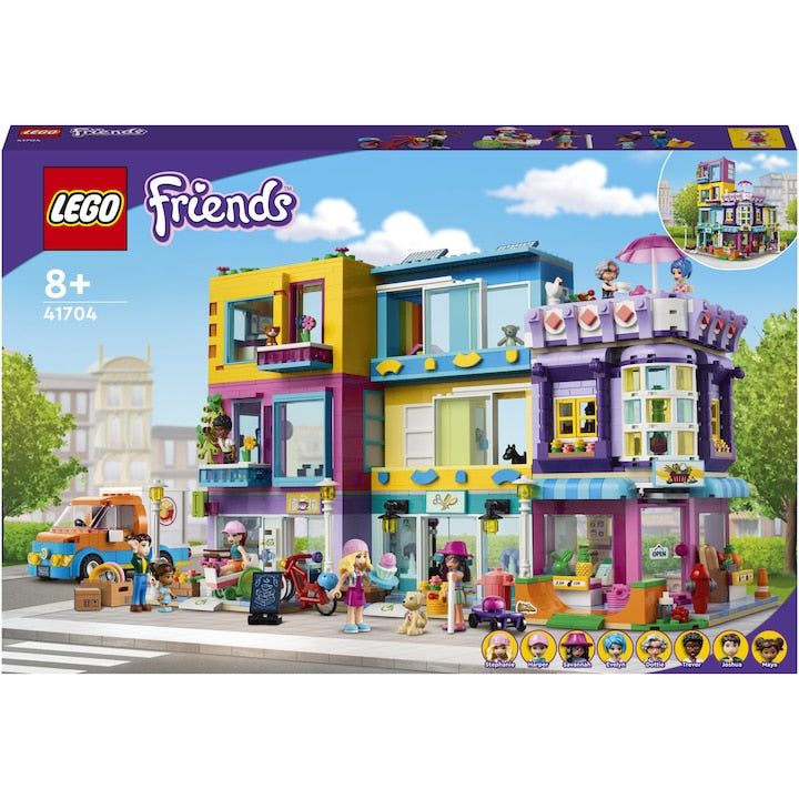 LEGO Friends 41704 - Cladirea de pe Strada principala  (1682 piese)