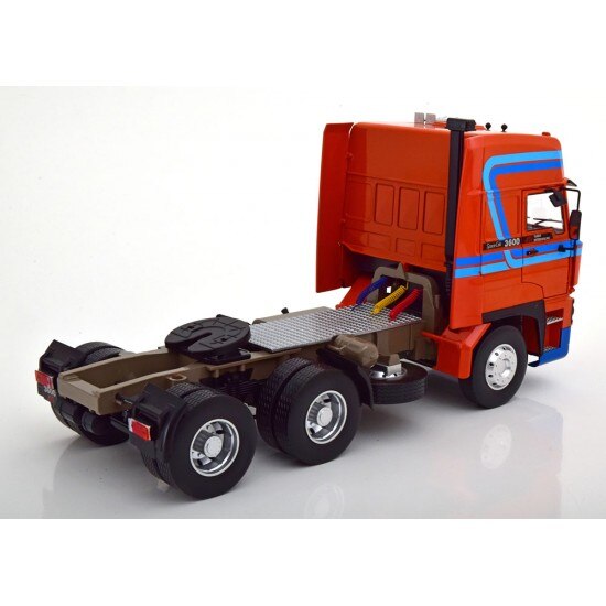 Camion DAF 3600 SpaceCab 1986 orange/bleu - 1/18 ROAD KINGS