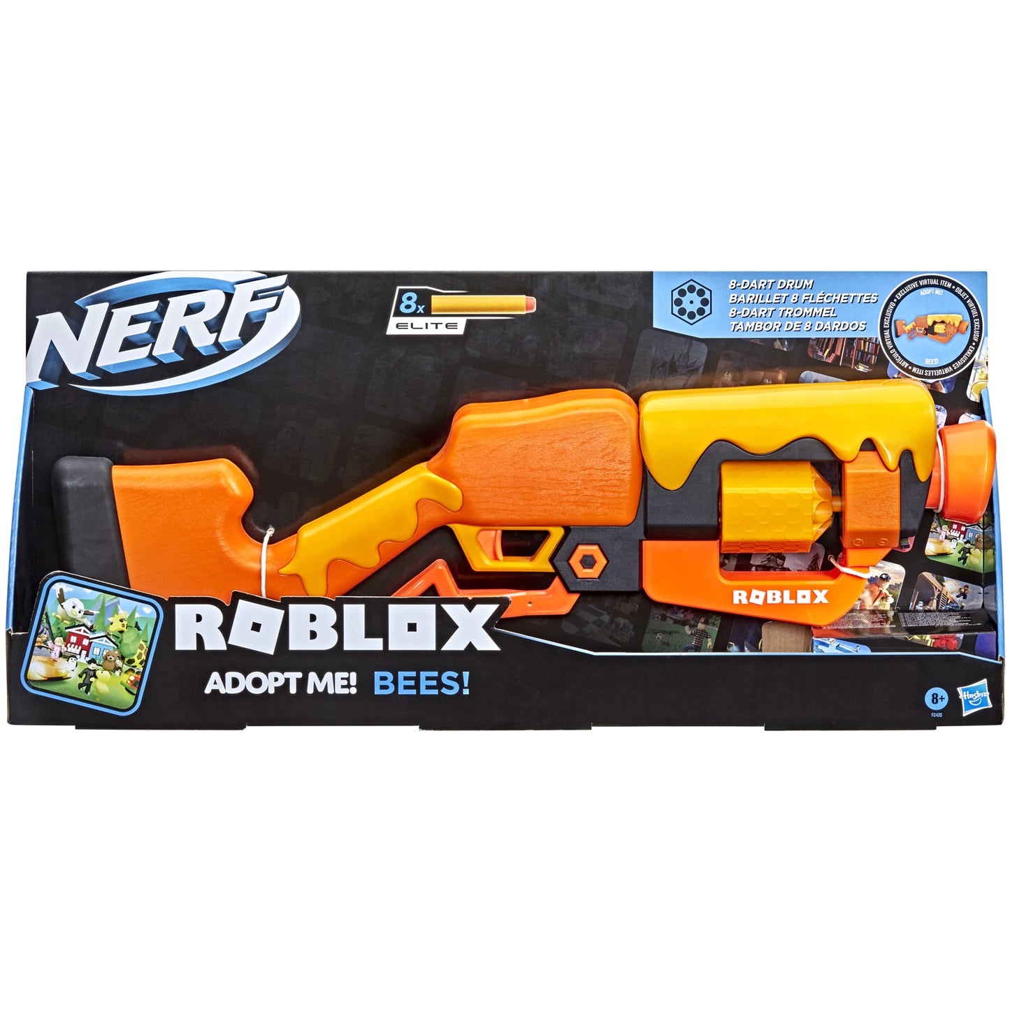 Blaster Nerf Roblox - Adopt Me Bees cu 8 proiectile