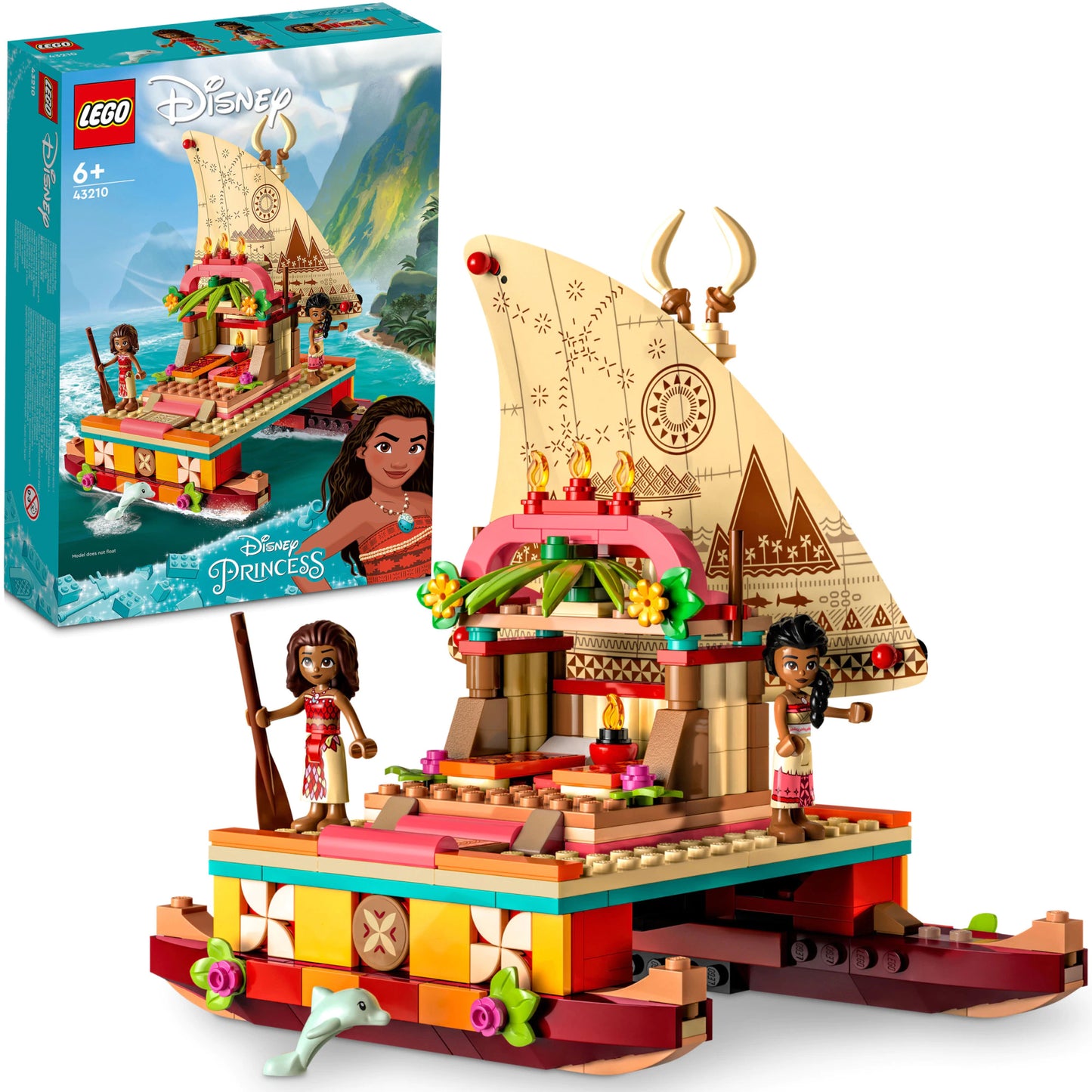 LEGO DISNEY PRINCESS 43210 - Catamaranul polinezian al Moanei 43210 ( 321 piese )