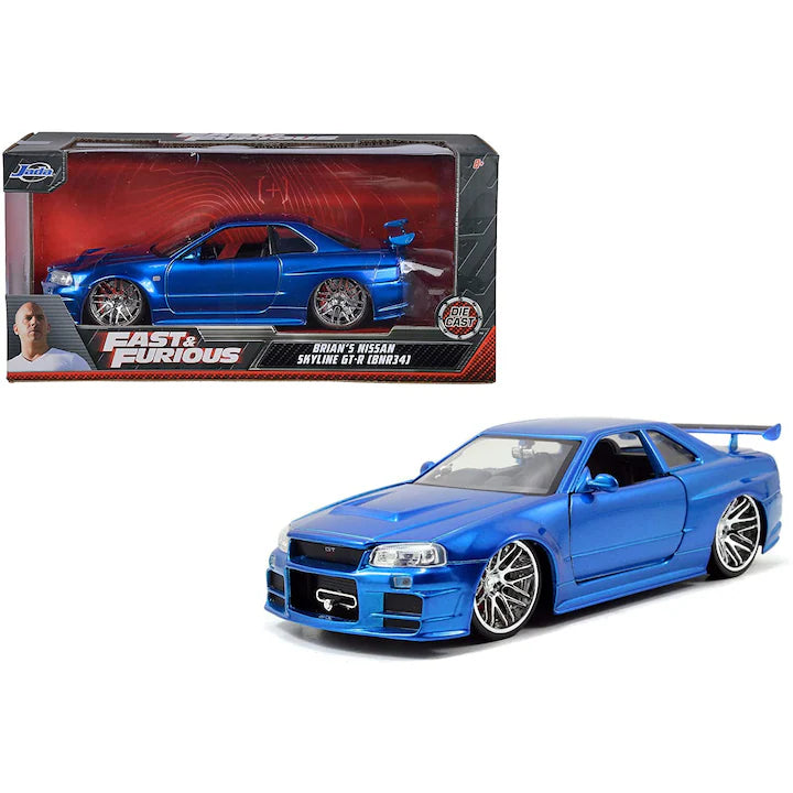 Nissan Skyline GT-R  albastru- 1/24 Jada