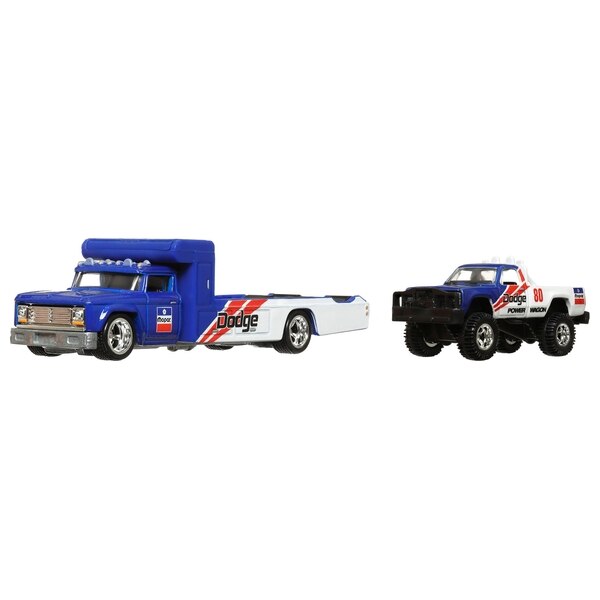 Dodge Macho Power Wagon & Retro Rig - 1/64 HW Premium