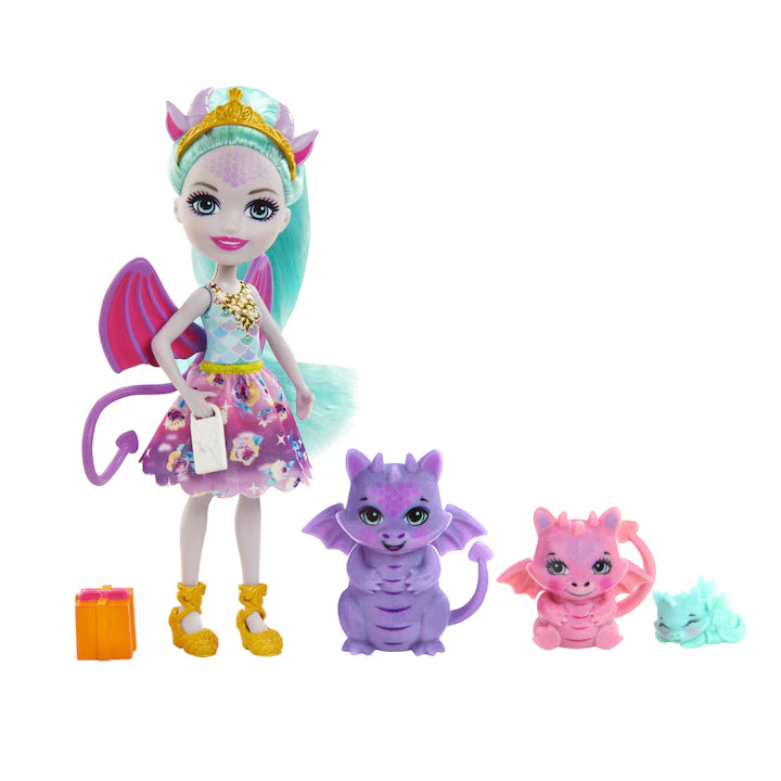 Set de joaca Royal Enchantimals - Familia Dragonilor