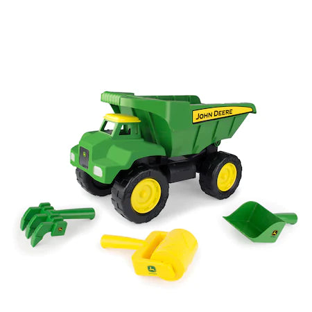 Basculanta John Deere, cu ustensile pentru nisip, 38 cm