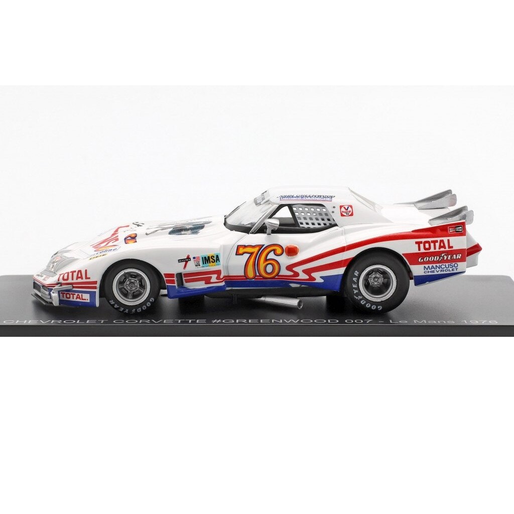 Chevrolet Corvette #Greenwood 007 - Le Mans 1976 cu vitrina plexiglass - 1/43 Spark