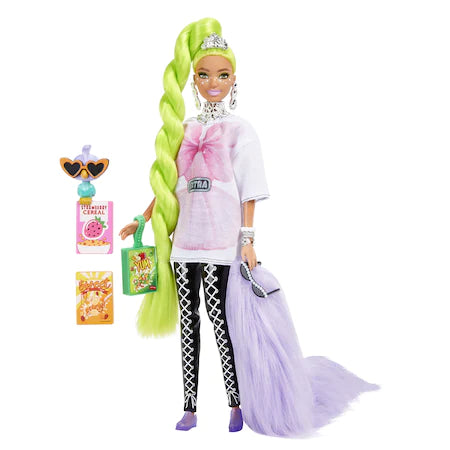 Papusa Barbie Extra Style - Par Verde Neon