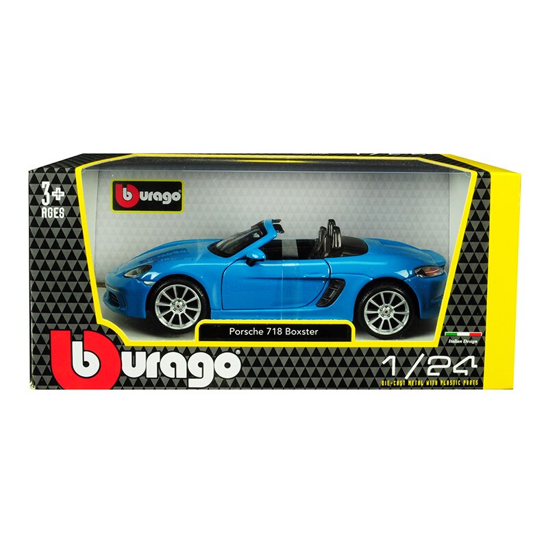 Porsche 718 Boxster bleu - 1/24 Bburago