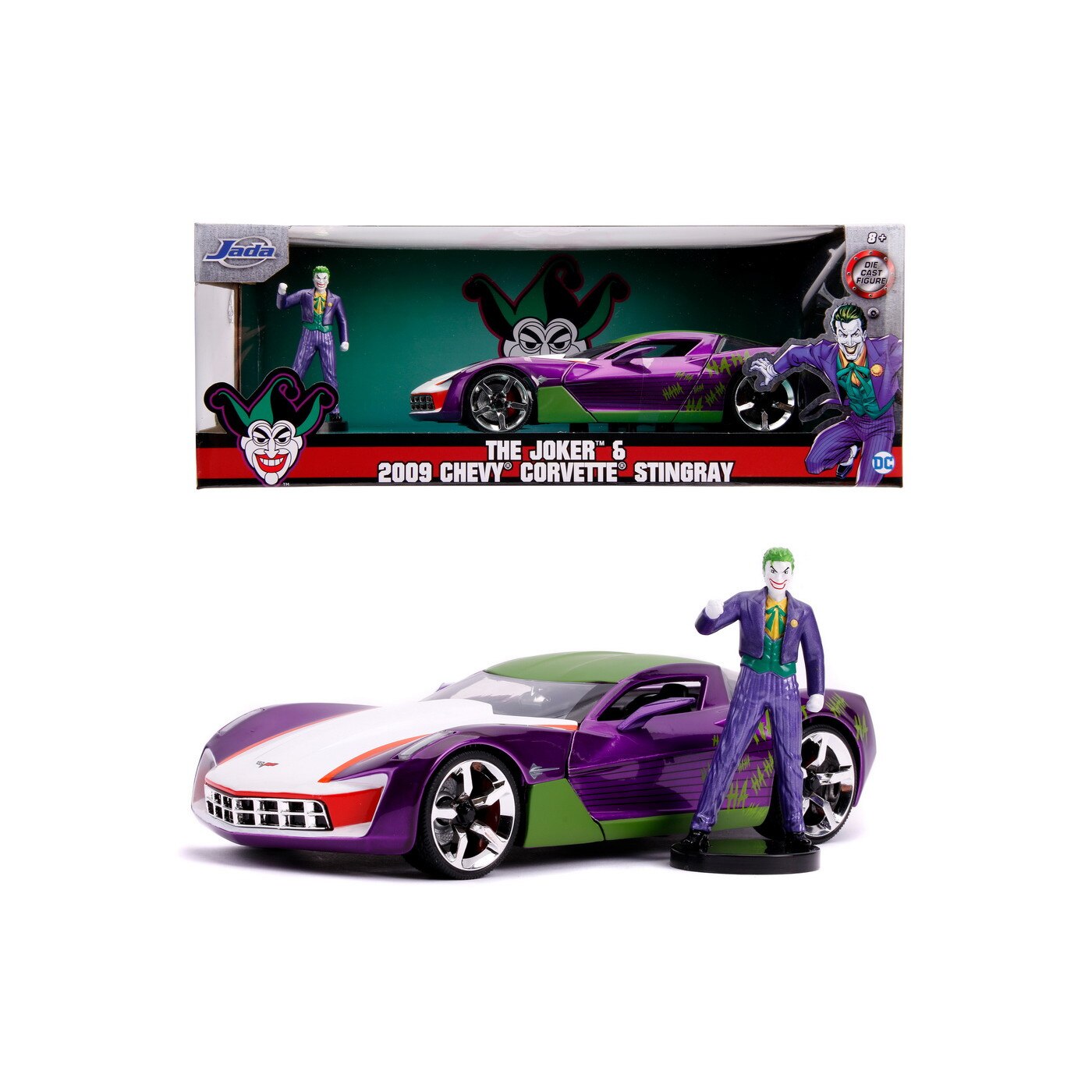 Chevy Corvette Stingray 2009 si The Joker - 1/24 Jada