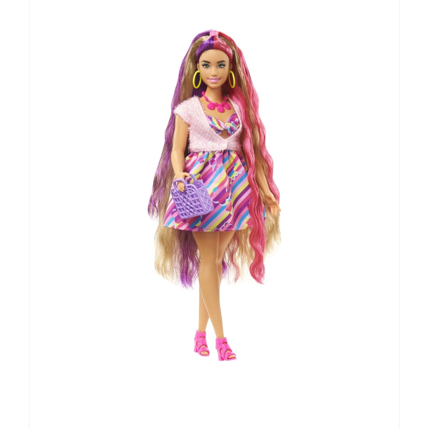 Papusa Barbie satena Totally hair - Mattel