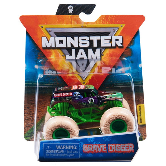 Monster Jam - Grave Digger cu roti crem 1/64