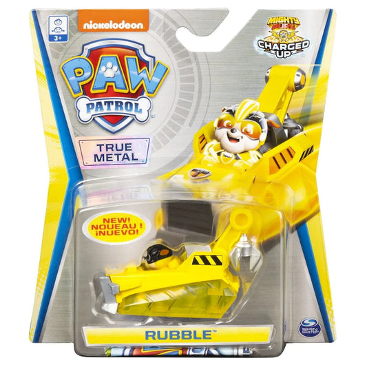 Masinuta Rubble Mighty Pups Charged Up 7cm - Paw Patrol