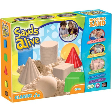 Set pasta de modelat Play Visions Sands Alive si accesorii, 450 g