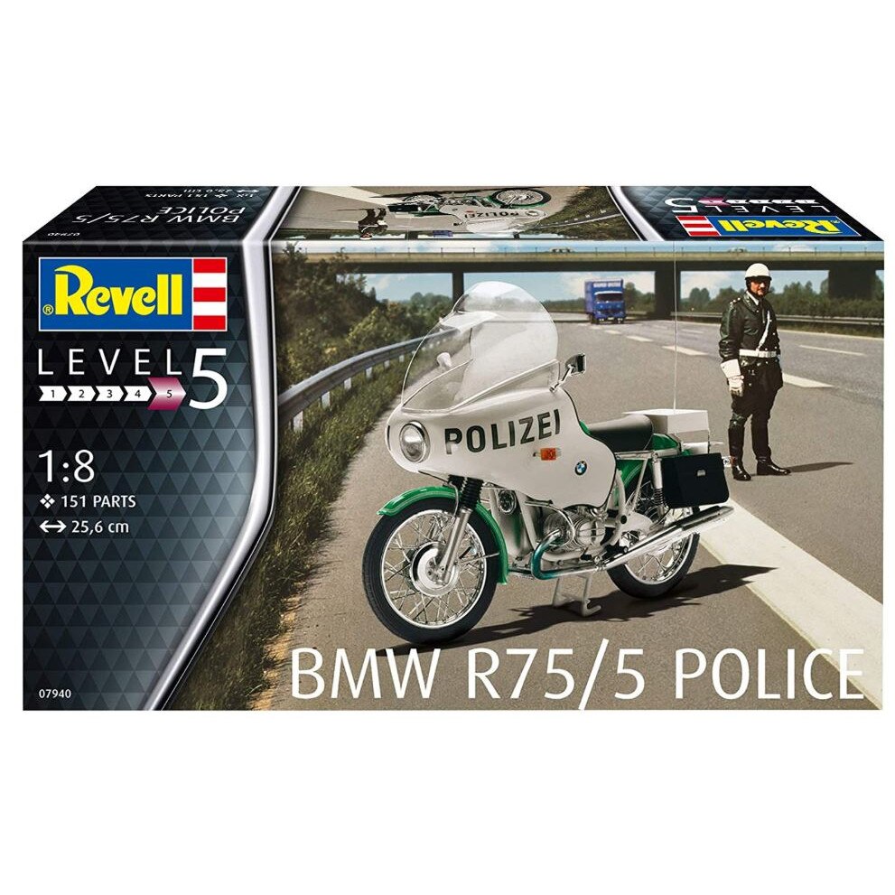 Motocicleta BMW R75/5 Police (151 piese) - 1/8 REVELL