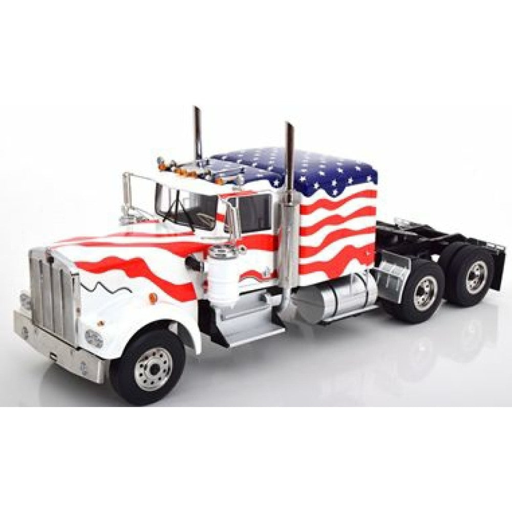 Camion Kenworth W900 stars and stripes white/red/blue - 1/18 Road Kings