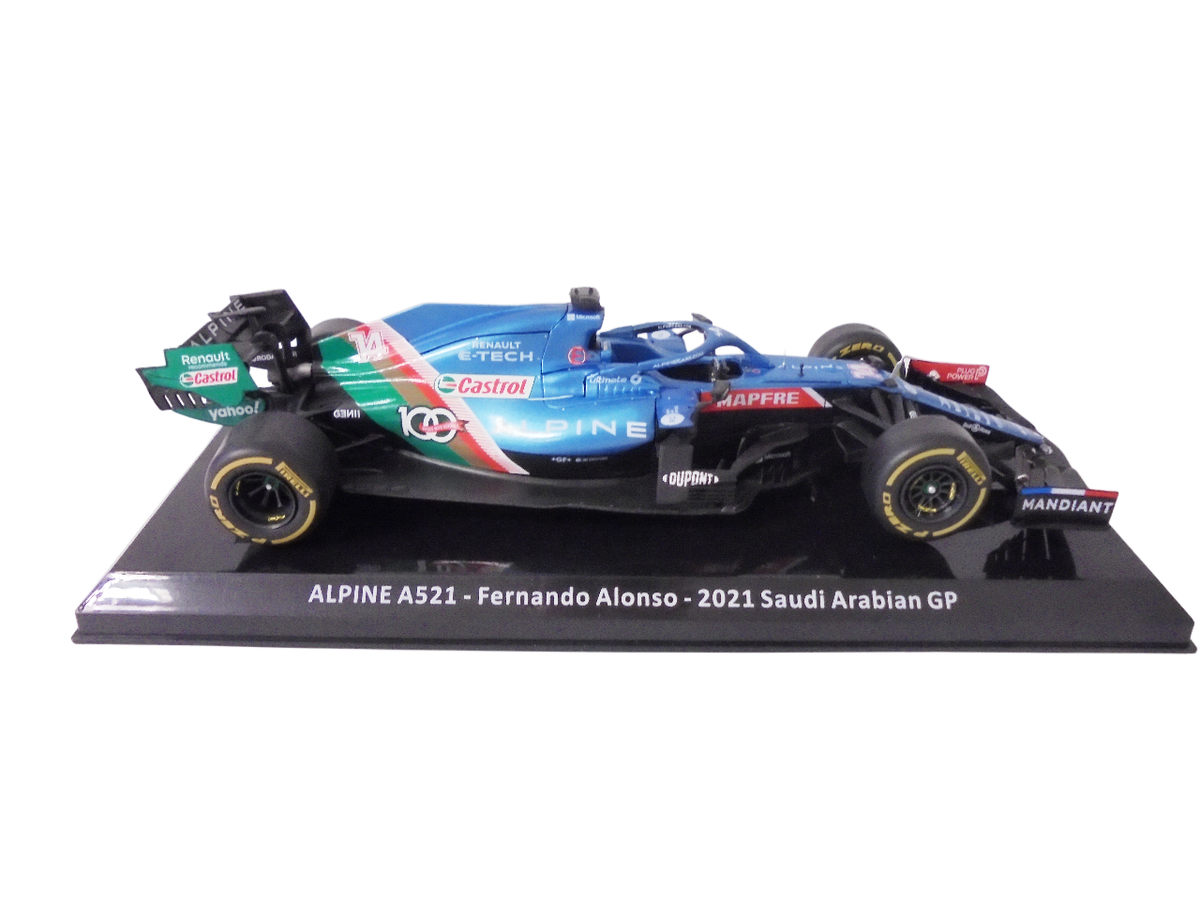 Formula 1 Alpine A521 Fernando Alonso 2021 Saudi Arabian GP 1/24 Premium Collectibles