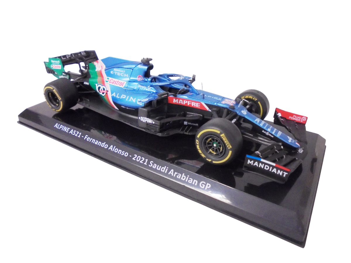 Formula 1 Alpine A521 Fernando Alonso 2021 Saudi Arabian GP 1/24 Premium Collectibles