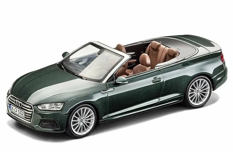 Audi A5 Cabriolet gotland green cu vitrina plexiglass - 1/43 Spark