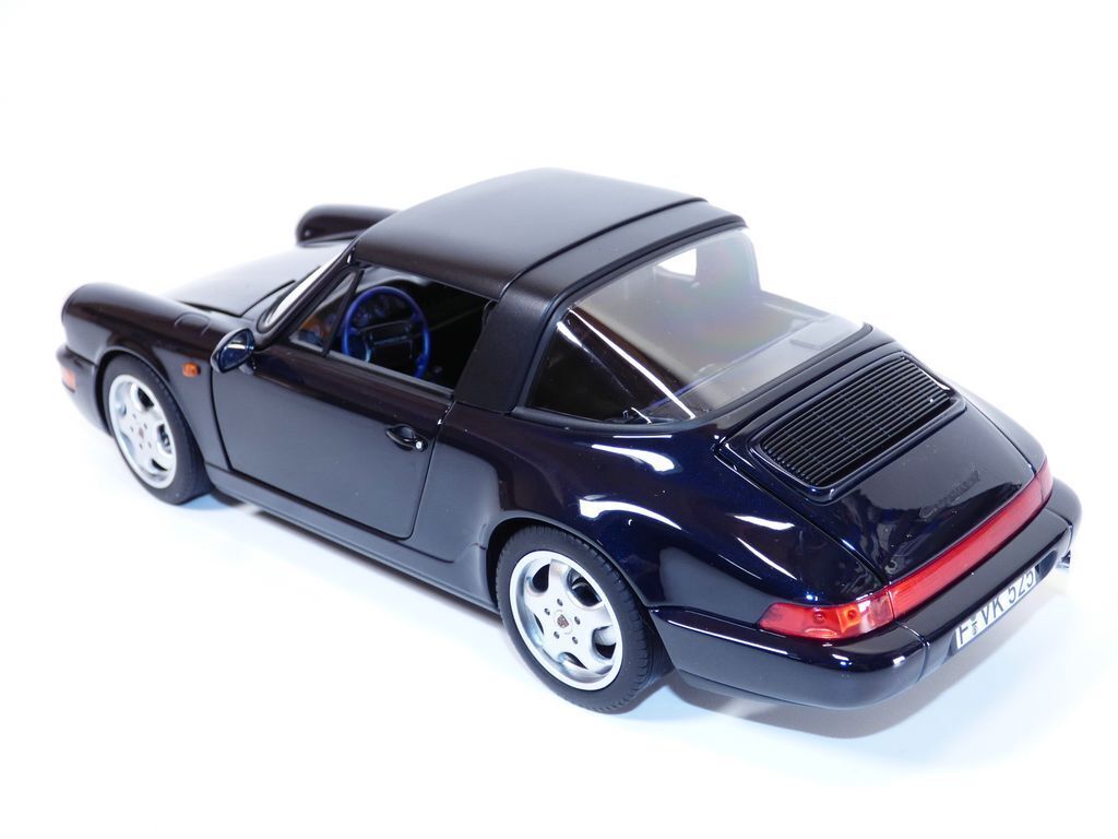 Porsche 911 Carrera 4 Targa 1991 blue metallic - 1/18 Norev