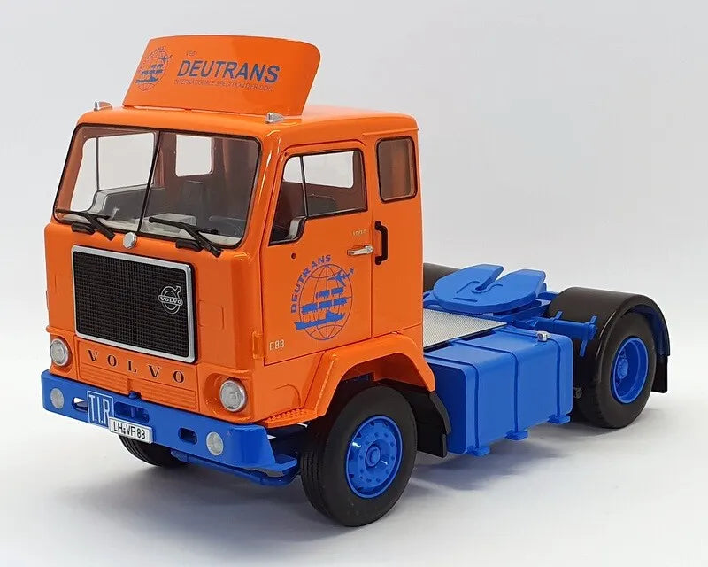 Camion Volvo F88 portocaliu/albastru - 1/18 Road Kings