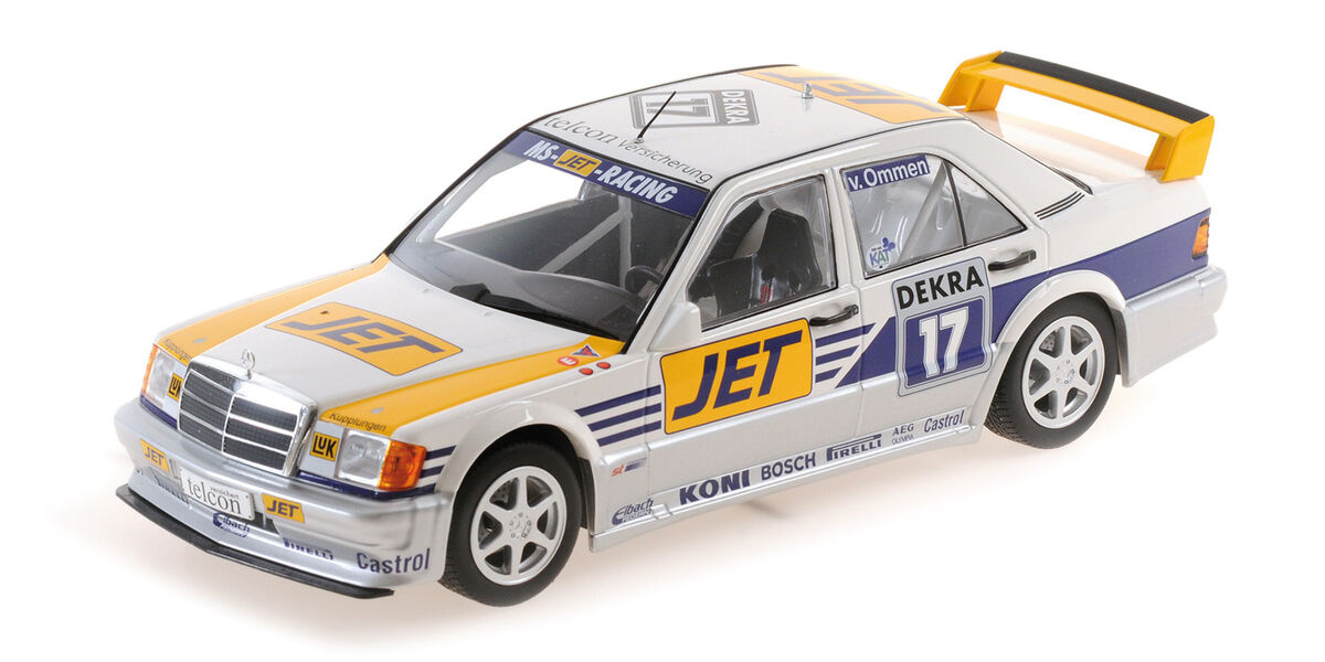 Mercedes-Benz 190E 2.5-16 Evo 1 Team MS Jet Racing - Jorg van Ommen 1/300pcs #17 - 1/18 Minichamps