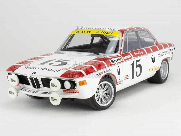 BMW 2800 CS #15 racing team marabout gaye/braillard 24h spa 1972 1/402 pcs - 1/18 Minichamps