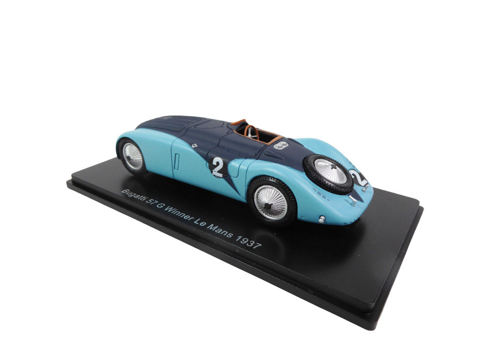 Bugatti 57 G Winner Le Mans 1937 cu vitrina plexiglass - 1/43 Spark