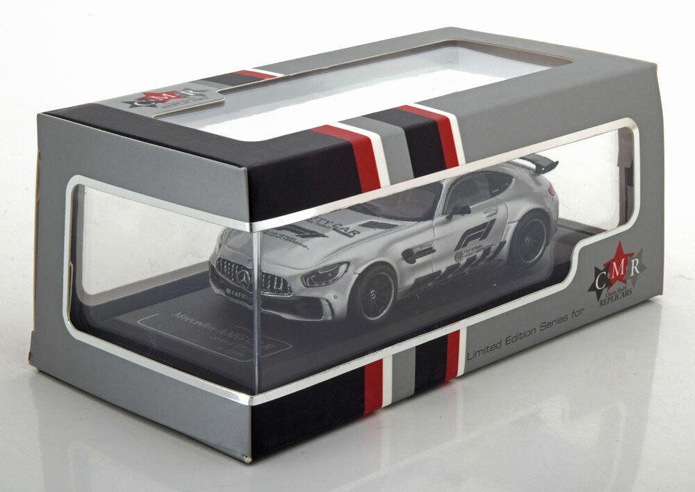 Mercedes-Benz AMG GT-R Safety Car gri cu vitrina plexiglass - 1/43 CMR