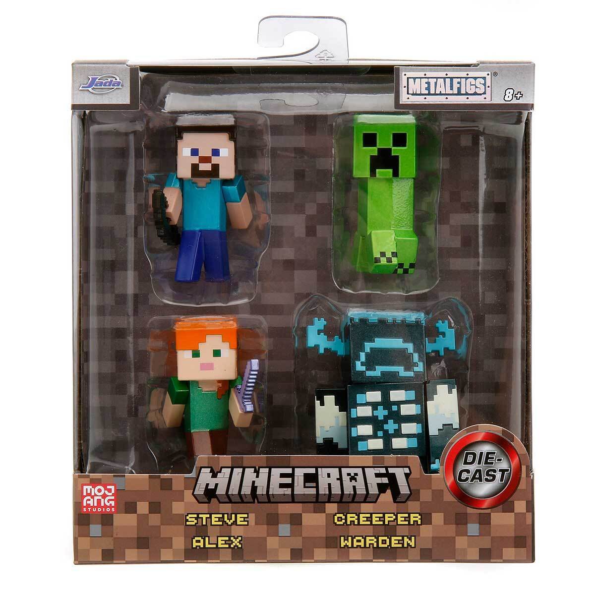 Set 4 figurine MINECRAFT 6,5cm - Jada