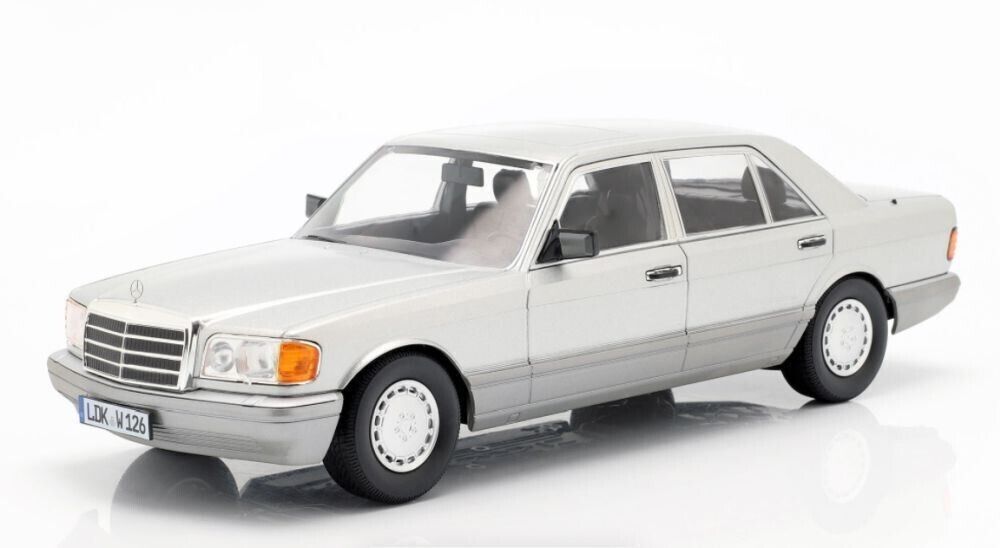 Mercedes-Benz S-Klasse 1985 (gri) 560 SEL - 1/18 IScale