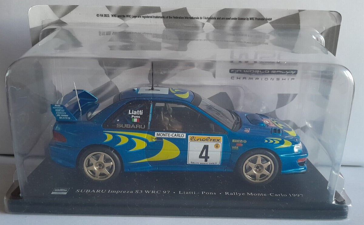 Subaru Impreza S3 Wrc 97 #4 Liatti-Pons Rallye Monte-Carlo 1997 - 1/24 Altaya